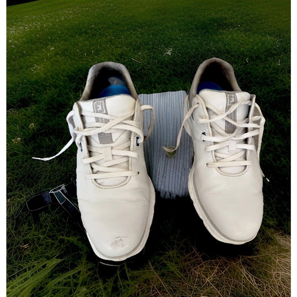 Footjoy Men's Golf Shoe ProSLX Leather Lace White Spikeless US Size 8
